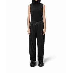NEW RAINS addis fleece wide leg pants in black